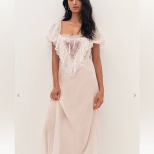 For Love and Lemons Maxi Slip Dress NWT